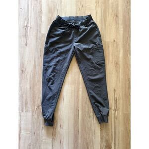 Mandala slate grey jogger scrub pants